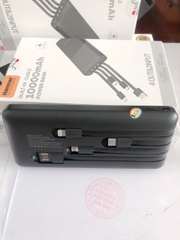 Sạc dự phòng Hammer H18 kèm 4 cáp, dung lượng 10.000mah-sạc nhanh 36W, chính hãng bảo hành 12 tháng