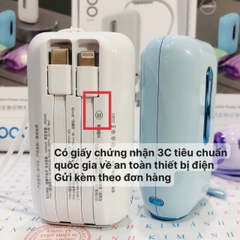 Pin sạc dự phòng SH-015 công suất 22.5W sạc siêu nhanh, dung lượng 10000mAh sạc nhanh hai chiều, có tiêu chuẩn 3C