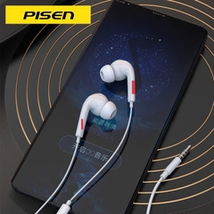 Tai nghe nhét tai có dây Pisen AP03, chân cắm tròn 3.5 ly chất lượng cao điều khiển bằng dây, hàng chính hãng nội địa
