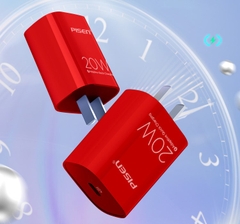 Cóc sạc nhanh PISEN Quick PD 20W - (TS-C135)- Màu đỏ, Hàng chính hãng