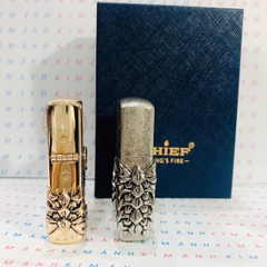 Bật lửa, hộp quẹt CHIEF chính hãng khắc laser, đắp nổi chủ đề Móng Rồng, hàng chính hãng vỏ bằng đồng