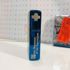 Hộp quẹt, bật lửa ZIPPO chủ đề 4 Kỵ Sĩ Khải Huyền màu xanh, Kim Ánh nhập hàng cao cấp vỏ bằng đồng có dán tem đỏ