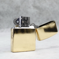 Hộp quẹt, bật lửa Zippo Brass MỸ mã 205 chủ đề La Bàn Bán Nguyệt cẩn xà cừ, hàng chính hãng có giấy Hải Quan đi kèm