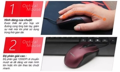 Chuột máy tính có dây NEWMEN M266, chuột quang, 1200DPI, dùng cho game, văn phòng - Hàng Chính Hãng,Bảo hành 24 tháng