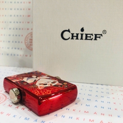 Bật lửa CHIEF chủ đề Mèo may mắn xoay 360 độ, Kim Ánh cam kết hàng chính hãng vỏ bằng đồng càng dùng càng sáng bóng