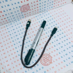 Dây sạc ngắn 30cm, bện dù, công suất 20w, chân cắm Type C ra L, Kim Ánh bảo hành 12 tháng