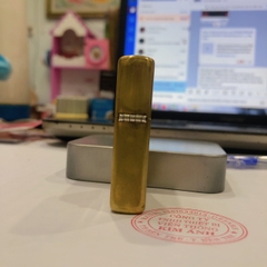 Bật lửa Zippo MỸ Solid Brass, khắc ăn mòn The Great Seal Of The State, mộc đáy ngược, sản xuất 1996 Hàng chính hãng