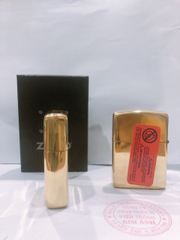 Hộp quẹt, bật lửa Zippo Armor vỏ dầy, khắc chìm xe Thuận Buồm Xuôi Gió màu vàng, Hàng loại 1 vỏ bằng đồng có tem đỏ