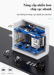 Củ sạc Pisen K12-23, 2 cổng USB dùng sạc điện thoại / máy tính bảng, Hàng chính hãng nội địa, có chứng nhận tiêu chuẩn