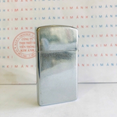 Bật lửa Zippo Slim Mỹ xưa chủ đề Thiết Bị Xây Dựng sản xuất 1965, Cam kết hàng chính hãng có giấy Hải quan gửi kèm theo