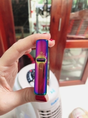 Bật Lửa, hộp quẹt Zippo USA Màu Tím Titan (Tím Cầu Vòng - Tím ánh kim, Tím bảy màu) Vỏ bằng đồng có tem đỏ