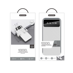 Sạc dự phòng SENDEM P700 10000mAh, màn hình LCD, kèm cáp sạc nhanh Type C, I (L ) , Micro, USB, Hàng chính hãng