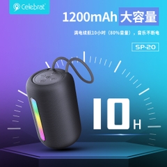 Loa Bluetooth Celebrat SP-20 Không Dây Âm Bass Mạnh Mẽ, Thiết Kế Thời Trang - Hàng Chính Hãng