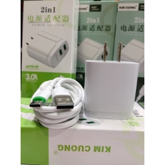 Bộ sạc nhanh Kim Cương 613 dòng điện 3A chân cắm Micro, Hàng chính hãng