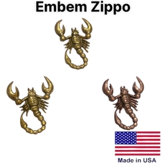Eblem Zippo Mỹ chủ đề Bò Cạp, Chuẩn Zin Solid Brass đồng thau nguyên chất, và đồng đỏ Copper