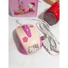 Bàn phím máy tính Kitty, chuôi cắm USB, bàn phím màu hồng cho cô nàng hiện đại, Bảo hành 12 tháng