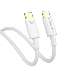 Dây sạc Pisen hai đầu Type C mạ vàng ( LH-TC03-1200) công suất 100W, hàng chính hãng nội địa bảo hành 12 tháng