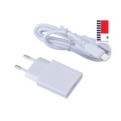 Bộ Sạc Hammer Dòng Điện 1.8A Chuôi Lightning- HÀNG CHÍNH HÃNG BẢO HÀNH 12 THÁNG