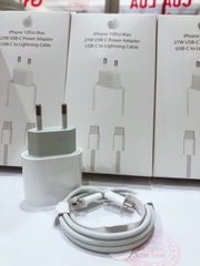 Bộ sạc nhanh PD 27W chân cắm C to C dây dù rất bền, Hàng cao cấp sạc rất nhanh vào pin