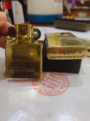 Bật lửa Zippo Armor Vỏ dầy Khắc chìm 4 mặt Since Eagle 1932 Vỏ Đồng ruột thép không gỉ -Có Tem đỏ