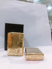 Bật lửa, hộp quẹt Zippo Armor vỏ dầy, khắc chìm xe JEEP ( mẫu mới), Hàng loại 1 vỏ bằng đồng có tem đỏ
