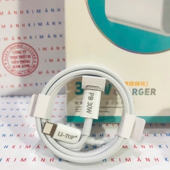 Bộ sạc nhanh LI-TOP GaN AT17 chân Ios (L) công suất PD 30W, có chứng nhận 3C tiêu chuẩn quốc gia, hàng chính hãng