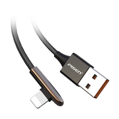 Dây sạc  nhanh Pisen USB-A to L Super Mini  1200mm (L-Game ) 2.4A, model: AL27-1200 - Hàng chính hãng, bảo hành 24 tháng