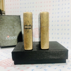 Bật lửa, hộp quẹt ZIPPO chủ đề Đầu Hổ giả cổ, Kim Ánh nhập hàng cao cấp vỏ bằng đồng có tem đỏ