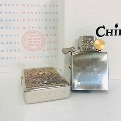 Bật Lửa CHIEF Chủ Đề Cánh Buồm Tình Yêu Mã CF2033N - Vỏ Đồng Nguyên Khối Càng Dùng Càng Bóng