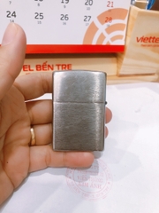 Bật lửa, hộp quẹt Zippo Mỹ brushed chrome Eblem biểu tượng nước Mỹ, Hàng chính hãng