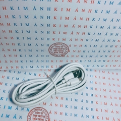 Dây sạc 3 mét dòng điện 2A chân cắm Micro, chân tiếp xúc đồng sạc rất nhanh vào pin, Kim Ánh bảo hành 12 tháng