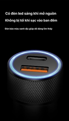 Củ sạc xe hơi Li-Top QC22 công suất 100W sạc siêu nhanh phù hợp các loại ô tô, hàng chính hãng