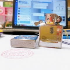 Bật lửa Zippo Mỹ Street Chrome In Sơn Full Nắp Chủ Đề Chim Mỹ, Hàng chính hãng