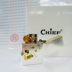 Bật Lửa CHIEF Chủ Đề Quả Hồ Lô Khảm Men - Hàng Chính Hãng Vỏ Đồng Nguyên Khối Càng Dùng Càng Sáng Bóng