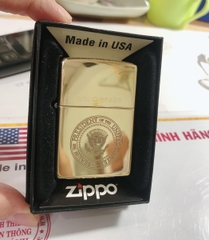 Bật lửa Zippo Mỹ Solid Brass, khắc ăn mòn chủ đề Quân Sự, Hàng chính hãng