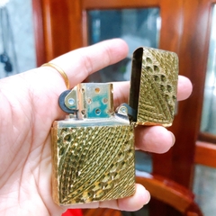 Bật lửa Zippo Armor Mỹ gõ búa 5 mặt mẫu mắt rồng, Hàng chính hãng