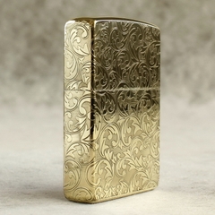 Bật lửa Zippo Mỹ chủ đề Hoa Phú Quý, Cam kết hàng chính hãng có giấy Hải quan gửi kèm đơn hàng