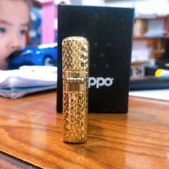 Bật lửa Zippo Armor Mỹ gõ búa 5 mặt mẫu hoa mai, Hàng chính hãng