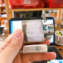 Bật lửa Zippo Mỹ Lacke bạc khắc ăn mòn Xe Zippo, sản xuất 1999, hàng chính hãng