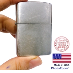 Bật lửa Zippo Mỹ trơn đơn giản mộc ngược, sản xuất 1985, Hàng chính hãng