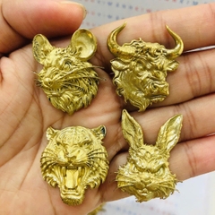 Eblem dán trang trí Zippo chủ đề 12 con giáp, chất liệu hợp đồng nguyên chất, hàng chuẩn zin Mỹ