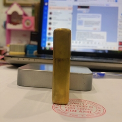 Bật lửa Zippo MỸ Solid Brass, khắc ăn mòn The Great Seal Of The State, mộc đáy ngược, sản xuất 1996 Hàng chính hãng