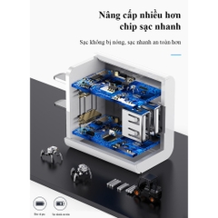 Củ sạc Pisen CYE-C09, 4 cổng USB công suất 18W, Hàng chính hãng nội địa có chứng nhận tiêu chuẩn 3C về an toàn sản phẩm