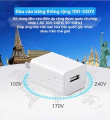 Củ sạc 2A xuất Nhật KFLY (JHX-AC2012), chứng nhận PSE tiêu chuẩn Nhật Bản, dùng thử 30 ngày, bảo hành chính hãng 1 năm