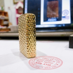 Bật lửa Zippo MỸ ARMOR BRASS đồng, khắc chạm bằng mũi kim cương, Hàng chính hãng