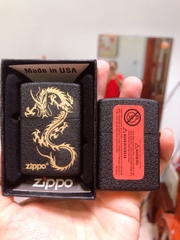BẬT LỬA ZIPPO RỒNG ĐEN BỤI