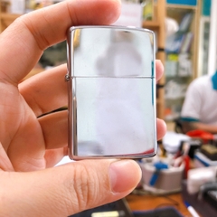Bật lửa Zippo Mỹ high polish chrome, sản xuất 1981, Hàng chính hãng
