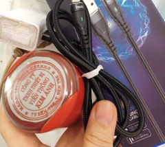 Ip- Bộ Sạc Nhanh Hoco C86 - 2,4A cổng Linghtning, có đèn Led hiển thị Ampe, Sạc cùng lúc 2 thiết bị, Hàng chính hãng