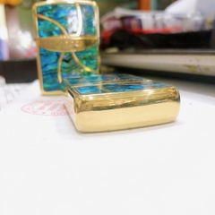 Bật lửa Zippo Armor vỏ dầy khắc ăn mòn cẩn xà cừ Zippo BRADFORD, hàng loại 1 vỏ đồng có tem đỏ