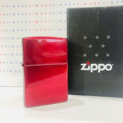 Hộp quẹt Zippo Brass MỸ chủ đề Candy Red, hàng chính hãng có giấy nhập khẩu gửi kèm theo đơn hàng